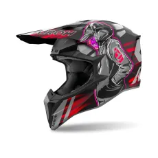 Каска AIROH Wraaap Cyber Red Matt