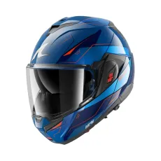 Каска Shark Oxo Mekarium Blue Chrom Orange