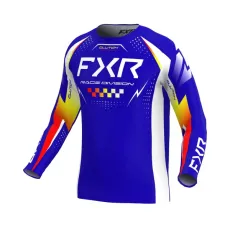 Детска Тениска  FXR Clutch MX26 Royal Yellow Red