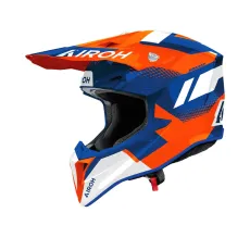 Каска AIROH  Wraaap Vision Orange/Blue Gloss