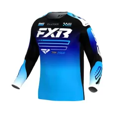 Детска тениска  FXR Clutch MX26 Blue Black White