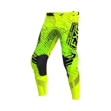Детски панталон  FXR Podium MX25 HiVis Lime Black